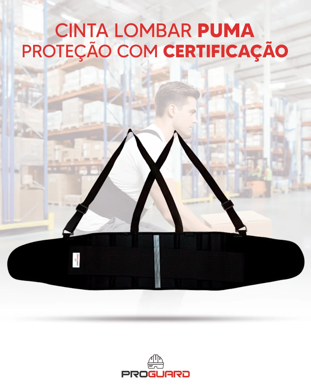 PROGUARD - Faixa Lombar PUMA - Vista Frontal